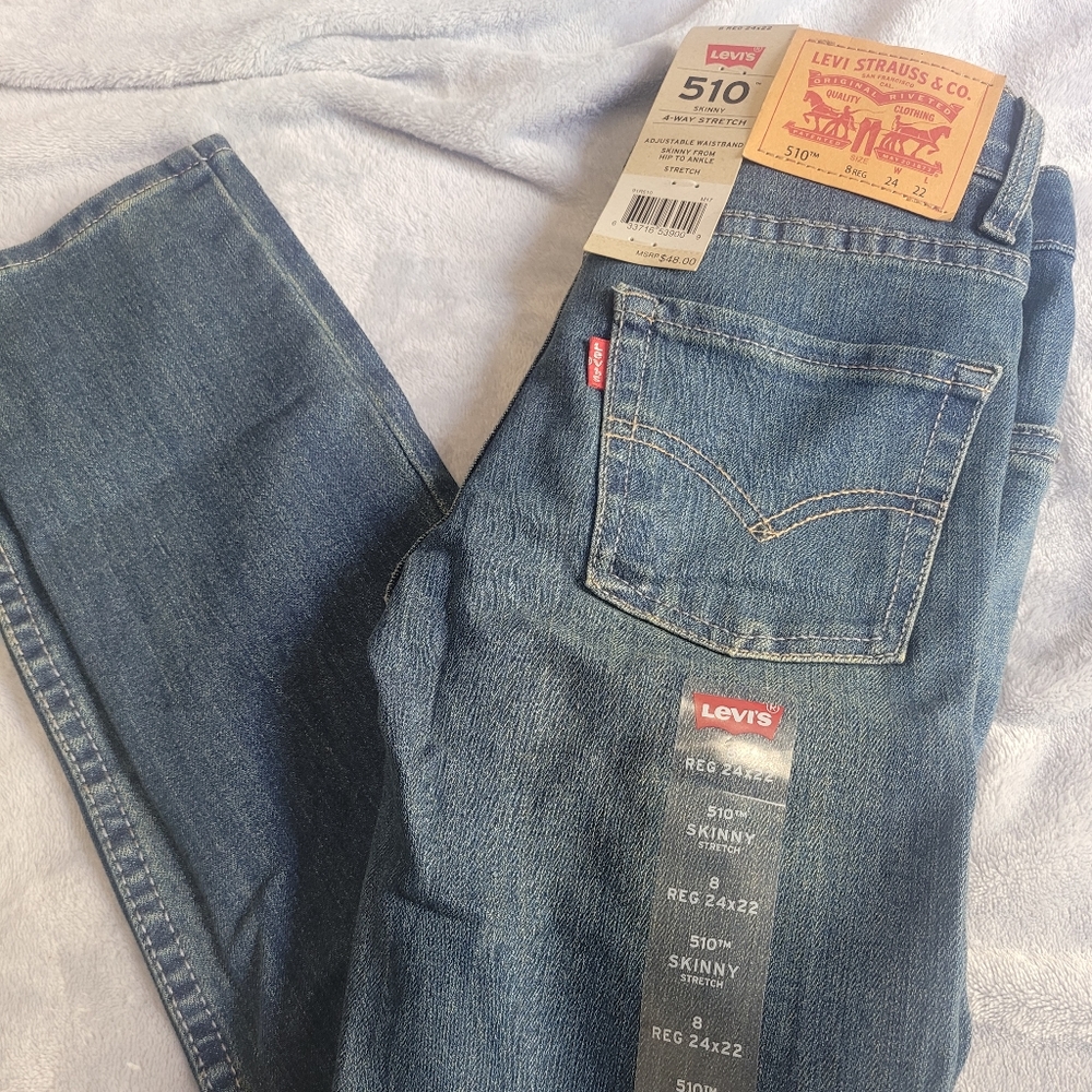 Levi's 510 skinny jeans boys size 8